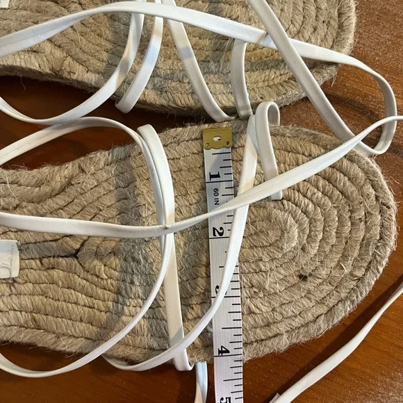 ASOS DESIGN Jamila toe loop espadrille , White, Women's US10 - Picture 7 of 10